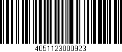 Código de barras (EAN, GTIN, SKU, ISBN): '4051123000923'