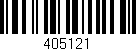Código de barras (EAN, GTIN, SKU, ISBN): '405121'