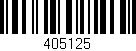 Código de barras (EAN, GTIN, SKU, ISBN): '405125'