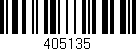 Código de barras (EAN, GTIN, SKU, ISBN): '405135'