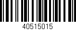 Código de barras (EAN, GTIN, SKU, ISBN): '40515015'