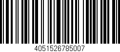 Código de barras (EAN, GTIN, SKU, ISBN): '4051526785007'