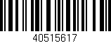 Código de barras (EAN, GTIN, SKU, ISBN): '40515617'
