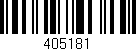 Código de barras (EAN, GTIN, SKU, ISBN): '405181'