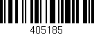 Código de barras (EAN, GTIN, SKU, ISBN): '405185'