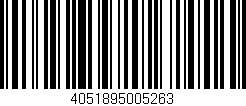 Código de barras (EAN, GTIN, SKU, ISBN): '4051895005263'