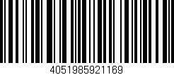 Código de barras (EAN, GTIN, SKU, ISBN): '4051985921169'