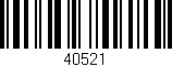 Código de barras (EAN, GTIN, SKU, ISBN): '40521'