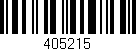 Código de barras (EAN, GTIN, SKU, ISBN): '405215'