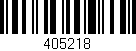 Código de barras (EAN, GTIN, SKU, ISBN): '405218'