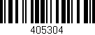 Código de barras (EAN, GTIN, SKU, ISBN): '405304'