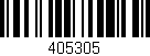 Código de barras (EAN, GTIN, SKU, ISBN): '405305'