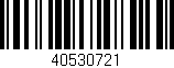 Código de barras (EAN, GTIN, SKU, ISBN): '40530721'