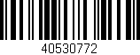 Código de barras (EAN, GTIN, SKU, ISBN): '40530772'