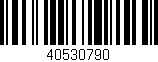 Código de barras (EAN, GTIN, SKU, ISBN): '40530790'
