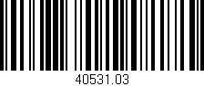 Código de barras (EAN, GTIN, SKU, ISBN): '40531.03'