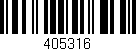 Código de barras (EAN, GTIN, SKU, ISBN): '405316'