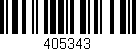 Código de barras (EAN, GTIN, SKU, ISBN): '405343'