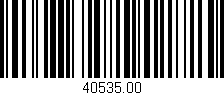 Código de barras (EAN, GTIN, SKU, ISBN): '40535.00'