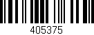 Código de barras (EAN, GTIN, SKU, ISBN): '405375'
