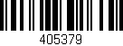 Código de barras (EAN, GTIN, SKU, ISBN): '405379'
