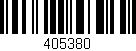 Código de barras (EAN, GTIN, SKU, ISBN): '405380'