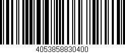 Código de barras (EAN, GTIN, SKU, ISBN): '4053858830400'
