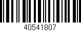 Código de barras (EAN, GTIN, SKU, ISBN): '40541807'