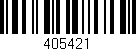 Código de barras (EAN, GTIN, SKU, ISBN): '405421'