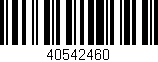 Código de barras (EAN, GTIN, SKU, ISBN): '40542460'