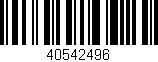 Código de barras (EAN, GTIN, SKU, ISBN): '40542496'