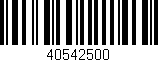 Código de barras (EAN, GTIN, SKU, ISBN): '40542500'