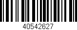 Código de barras (EAN, GTIN, SKU, ISBN): '40542627'