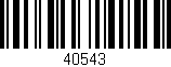 Código de barras (EAN, GTIN, SKU, ISBN): '40543'