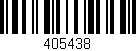 Código de barras (EAN, GTIN, SKU, ISBN): '405438'