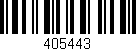 Código de barras (EAN, GTIN, SKU, ISBN): '405443'