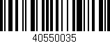 Código de barras (EAN, GTIN, SKU, ISBN): '40550035'