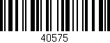 Código de barras (EAN, GTIN, SKU, ISBN): '40575'