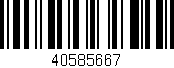Código de barras (EAN, GTIN, SKU, ISBN): '40585667'