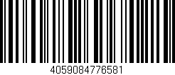 Código de barras (EAN, GTIN, SKU, ISBN): '4059084776581'