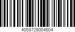 Código de barras (EAN, GTIN, SKU, ISBN): '4059729004604'