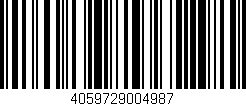 Código de barras (EAN, GTIN, SKU, ISBN): '4059729004987'