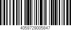 Código de barras (EAN, GTIN, SKU, ISBN): '4059729005847'