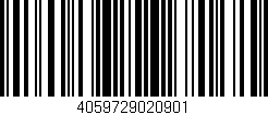 Código de barras (EAN, GTIN, SKU, ISBN): '4059729020901'