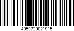 Código de barras (EAN, GTIN, SKU, ISBN): '4059729021915'