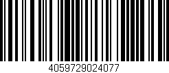 Código de barras (EAN, GTIN, SKU, ISBN): '4059729024077'
