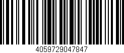 Código de barras (EAN, GTIN, SKU, ISBN): '4059729047847'