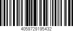 Código de barras (EAN, GTIN, SKU, ISBN): '4059729195432'