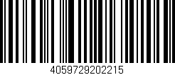 Código de barras (EAN, GTIN, SKU, ISBN): '4059729202215'