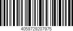 Código de barras (EAN, GTIN, SKU, ISBN): '4059729207975'